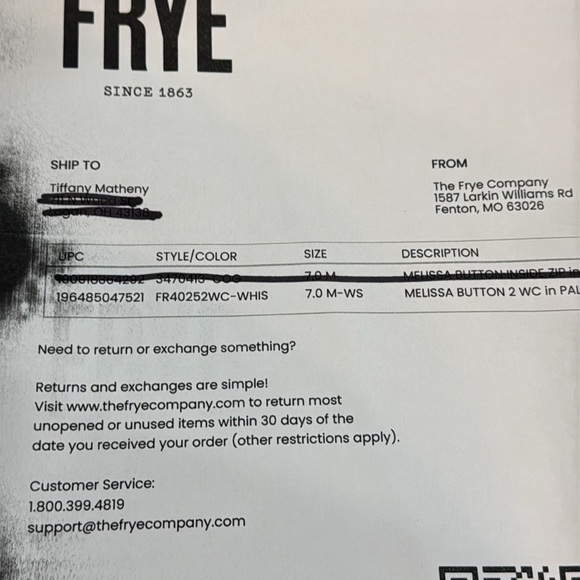 Frye Melissa button  2 wide calf - Picture 11 of 11